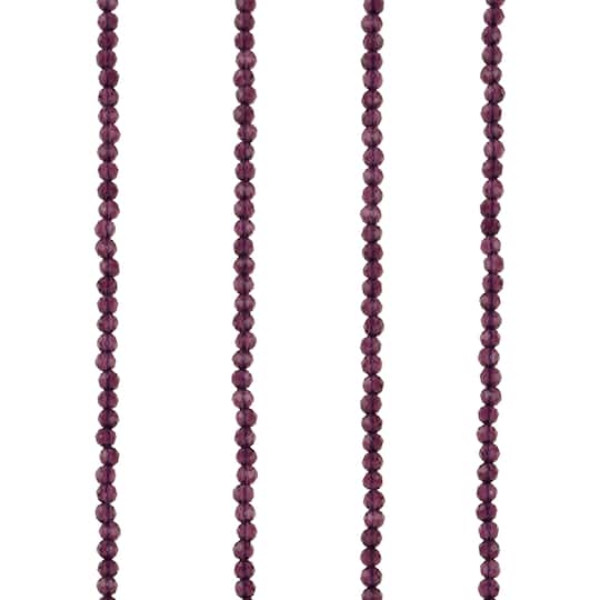 Violet Faceted Glass Round Beads, 2.8mm by Bead Landing™